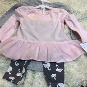 Just one you BY Carters 6M 3 Piece swan set